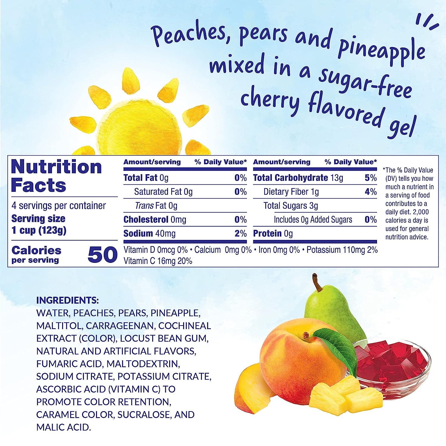 Dole Mixed Fruit in Peach Jelly Fruit Snacks 4 pack - Dole® Sunshine