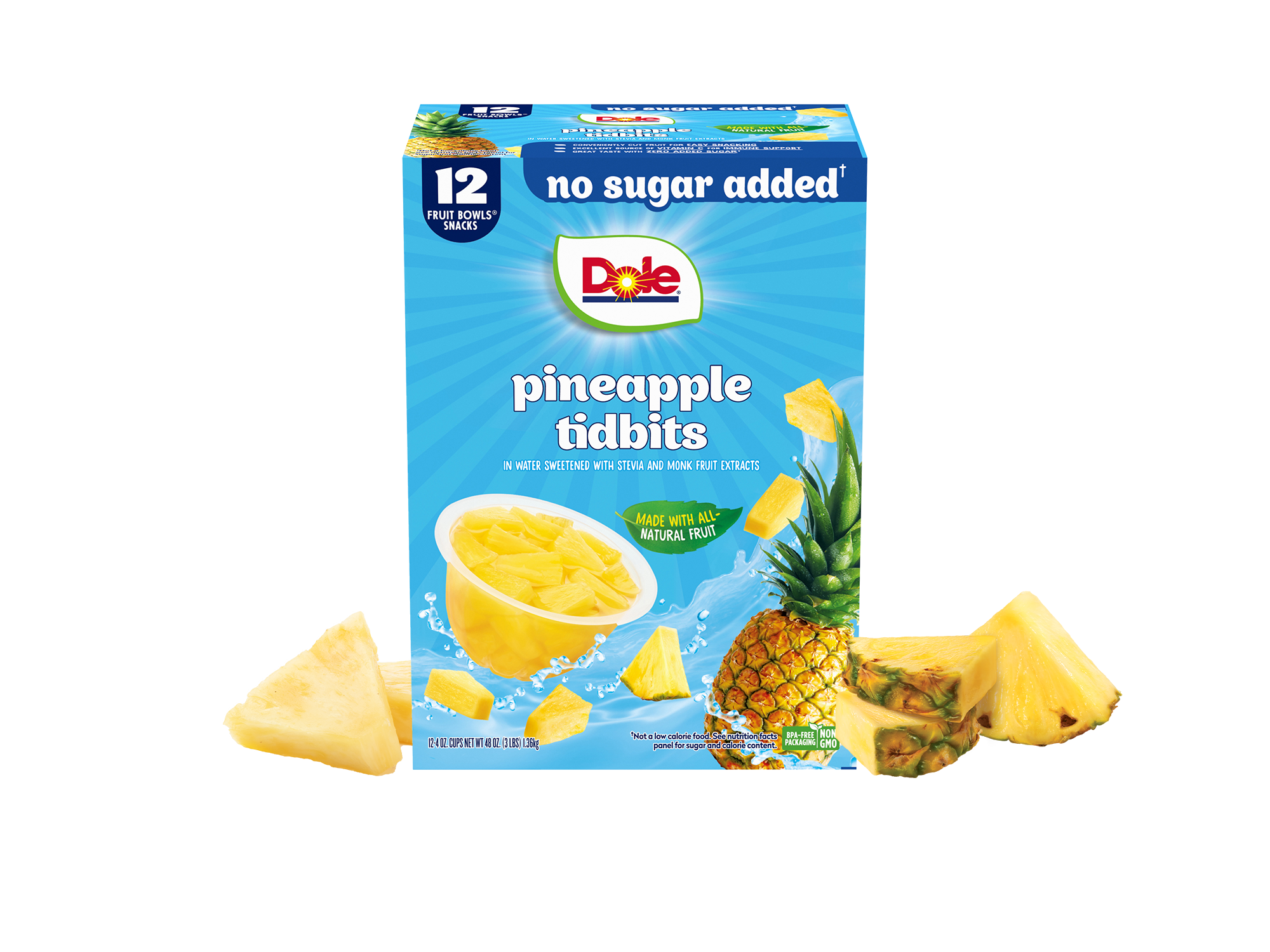 Dole® Pineapple Paradise with No Added Sugar* Fruit Bowls® - Dole® Sunshine