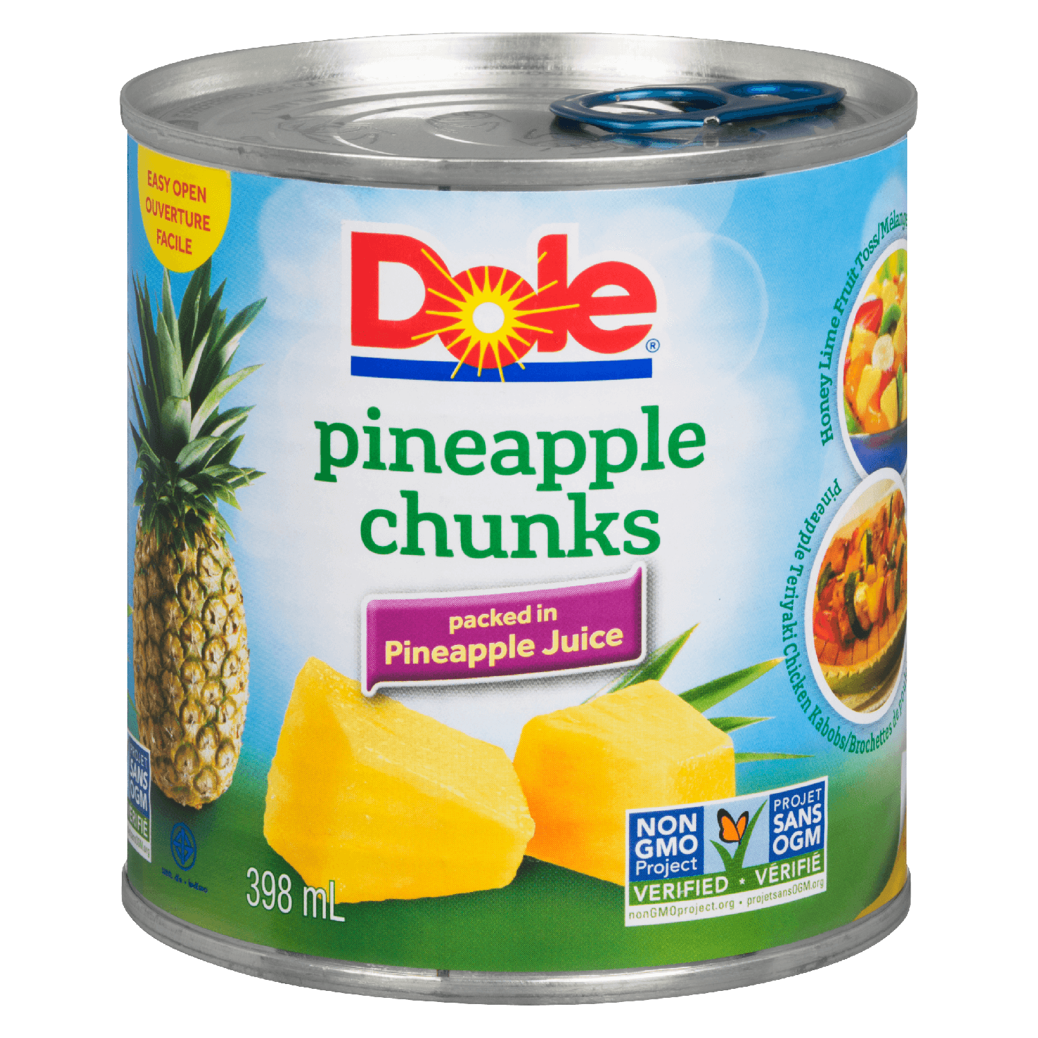 Canned Pineapple Chunks In Pineapple Juice Dole Sunshine