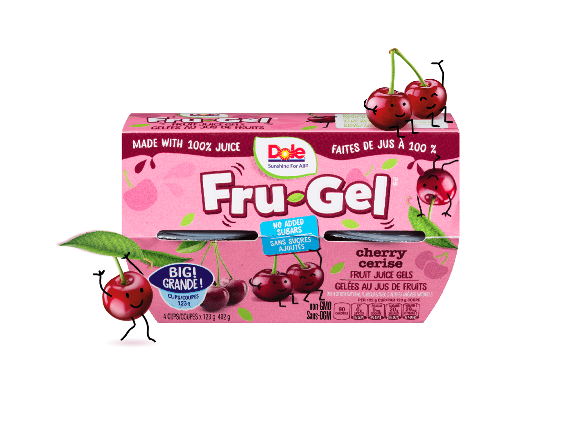 Cherry 100% Fruit Juice Gel - Dole® Sunshine